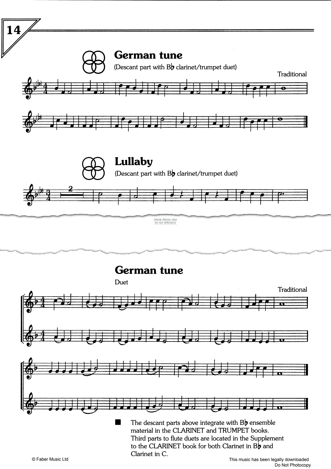Product gallery: Page 1 of 1 German Tune/Lullaby, Traditional