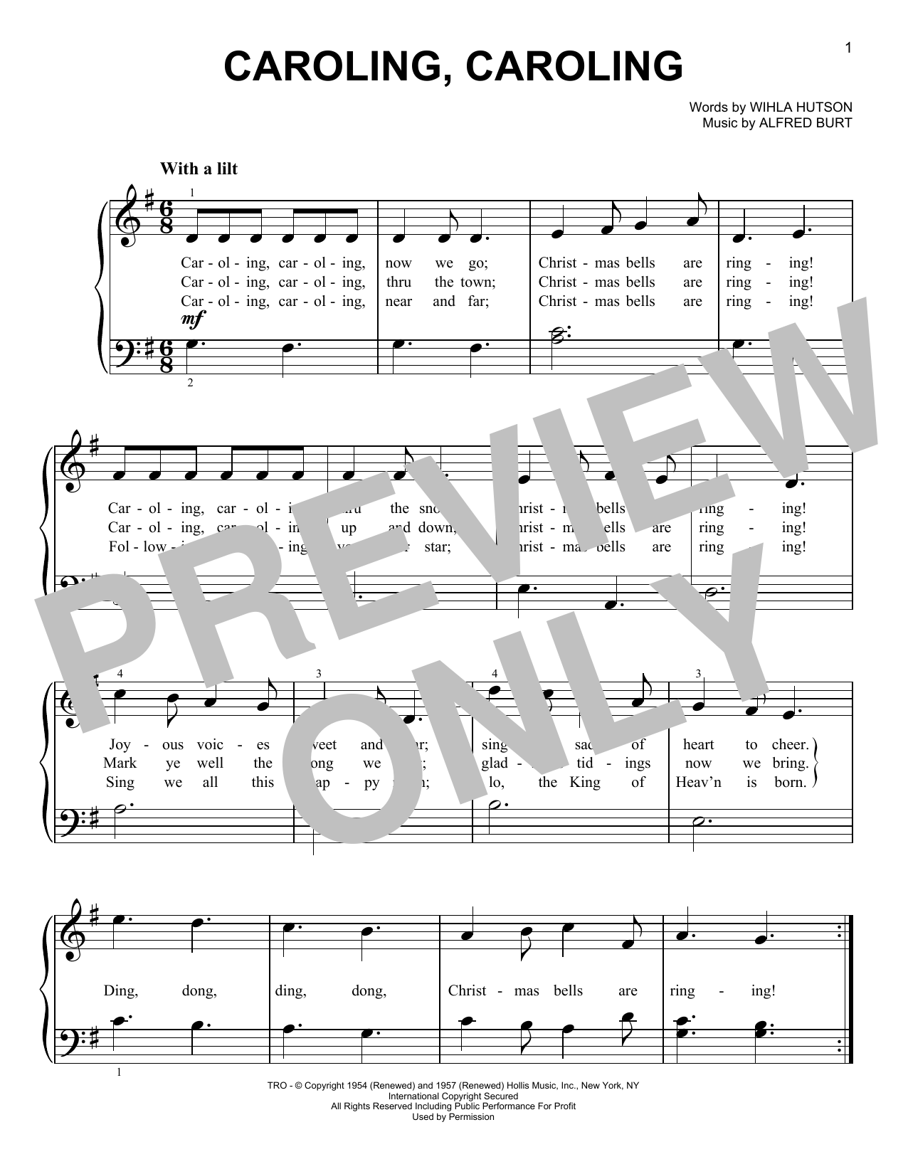 Product gallery: Page 1 of 1 Caroling, Caroling, Alfred Burt