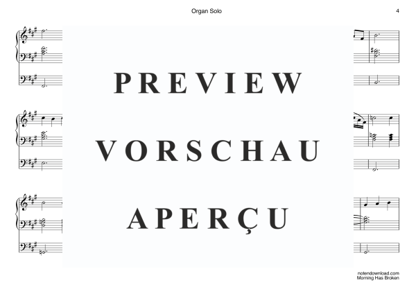 Produktgalerie: Seite 7 von 8 Morning Has Broken, Stevens, Cat, (Orgel Solo)