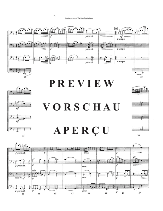 Product gallery: Page 10 of 21 The Four Troubadours , , (Tuba Quartett EETT)