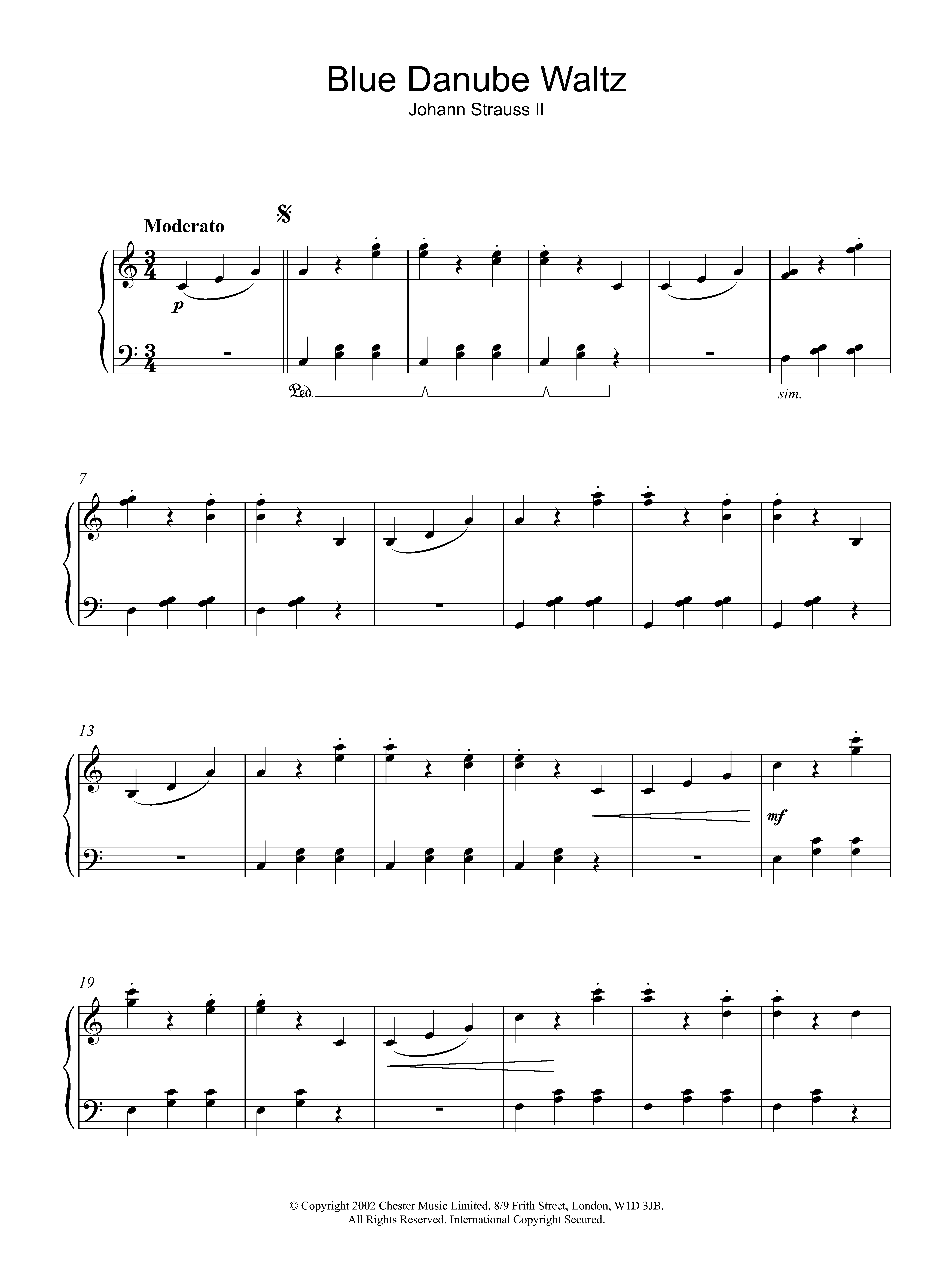 Product gallery: Page 1 of 1 The Blue Danube Waltz, Johann Strauss II