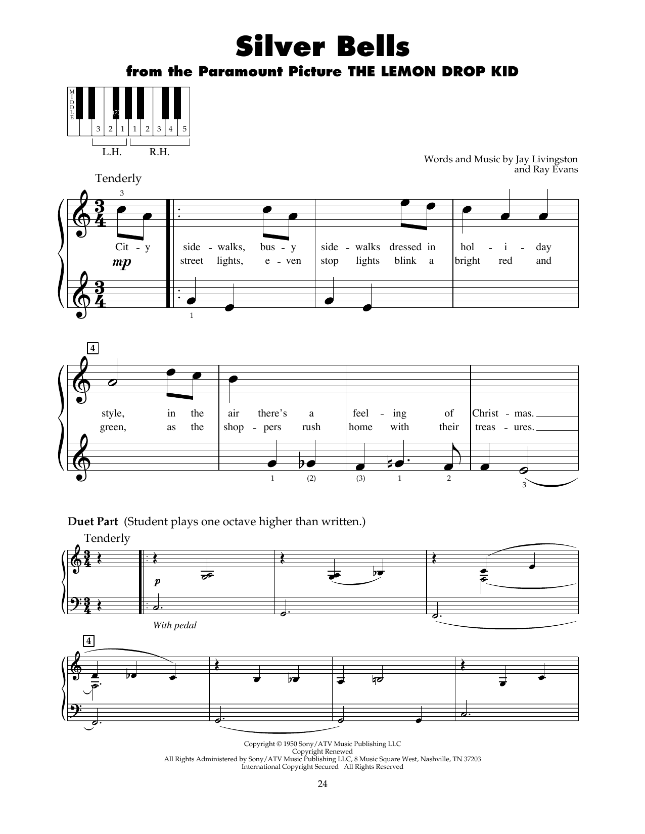 Produktgalerie: Seite 1 von 1 Silver Bells, Jay Livingston, Klavier