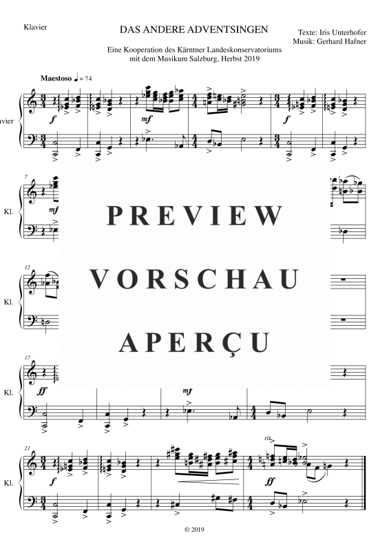 Product gallery: Page 4 of 11 Das andere Adventsingen, , (Mixed ensemble woodwinds, piano and percussion)