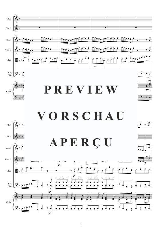 Produktgalerie: Seite 8 von 11 Concerto No.3 in F-Dur Op.9, , 2 Oboen Solo, Streicher Ensemble und Cembalo BC
