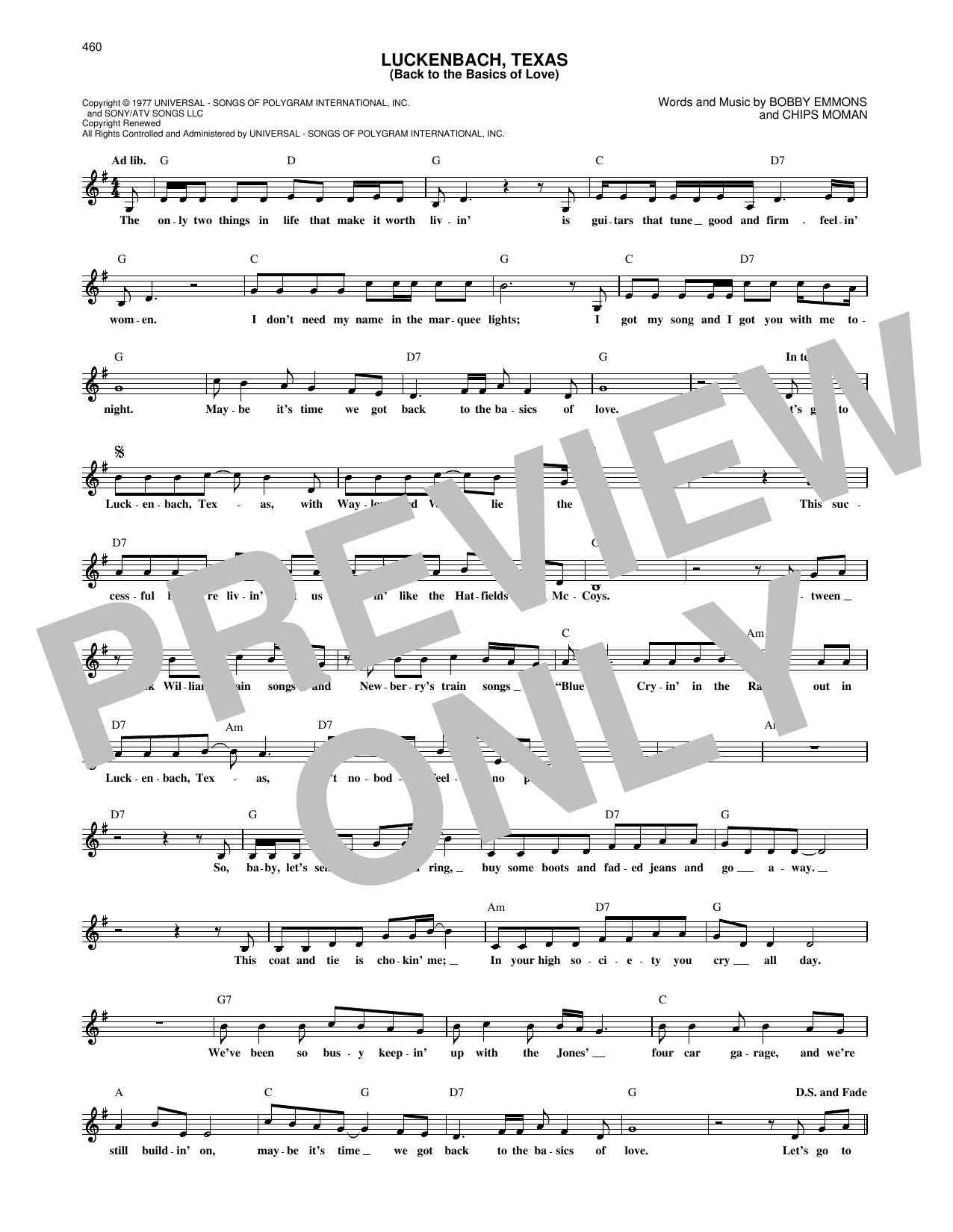 Product picture to: Luckenbach, Texas (Back To The Basics Of Love)