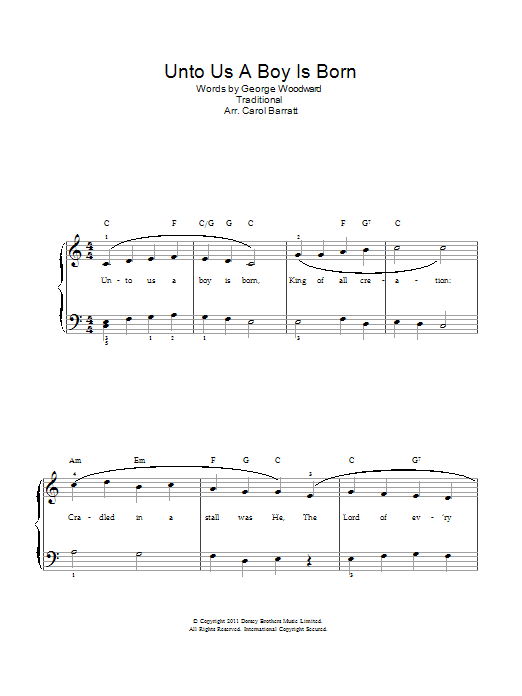 Produktbild zu: Unto Us A Boy Is Born