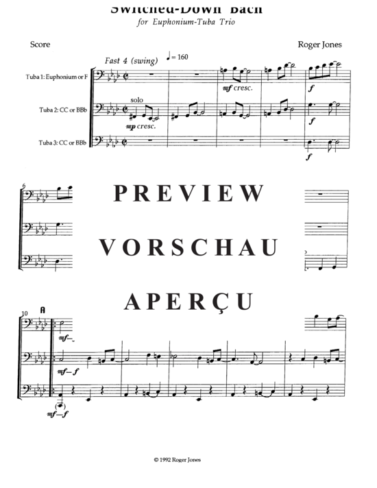 Produktgalerie: Seite 3 von 8 Switched Down Bach , , (Tuba Trio ETT)