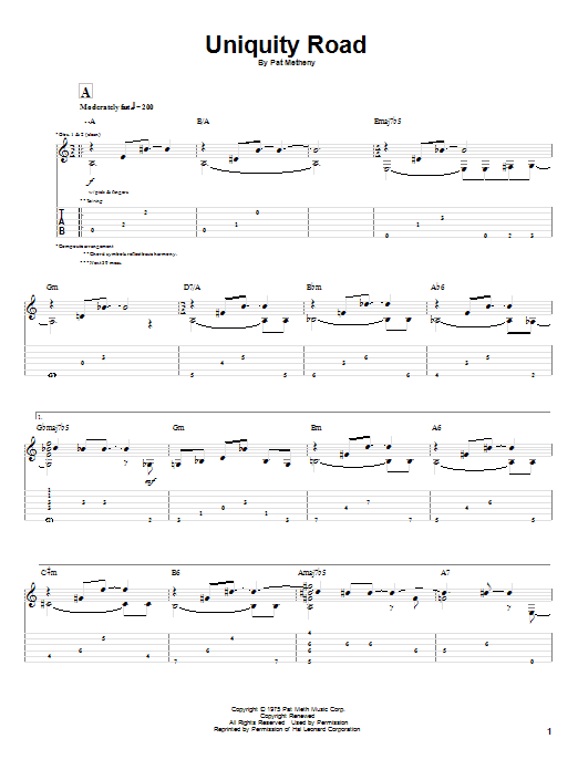 Product gallery: Page 1 of 1 Uniquity Road, Pat Metheny