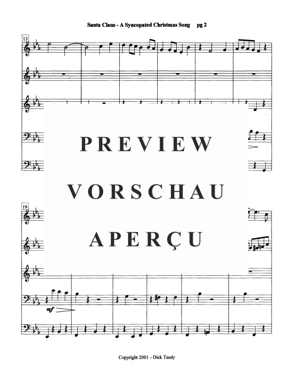 Produktgalerie: Seite 5 von 11 Santa Claus, , Blechbläser Quintett