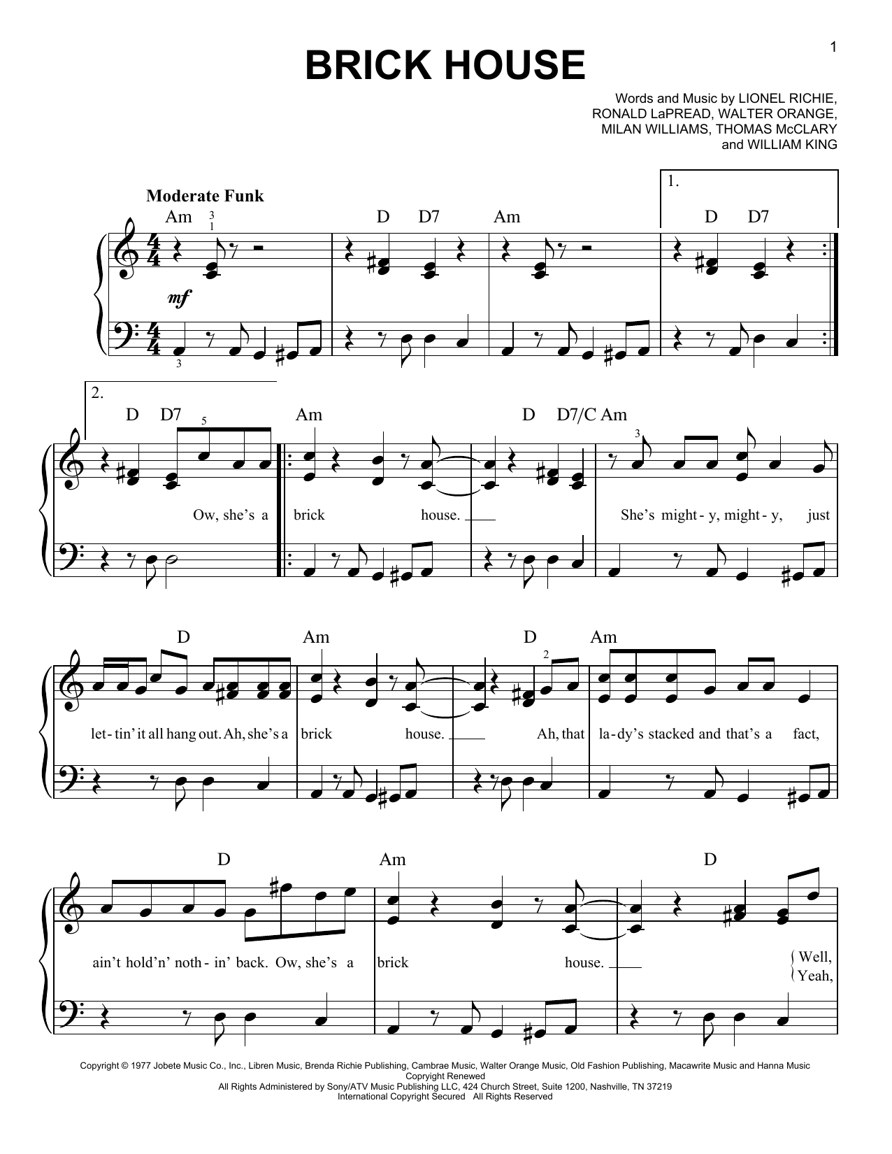 Product picture to:  Brick House - Commodores