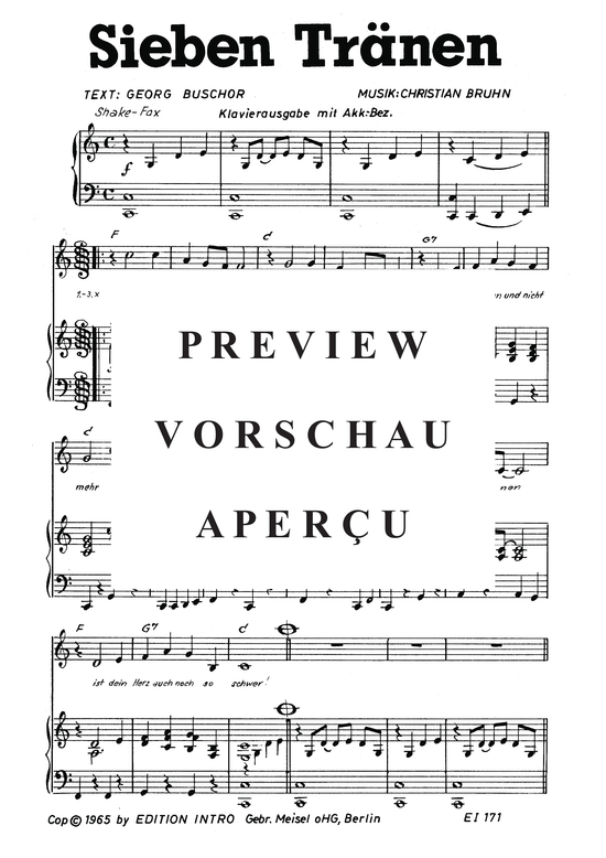 Produktgalerie: Seite 4 von 4 Sieben Tränen, Malmkvist, 	Siw, Klavier und Gesang