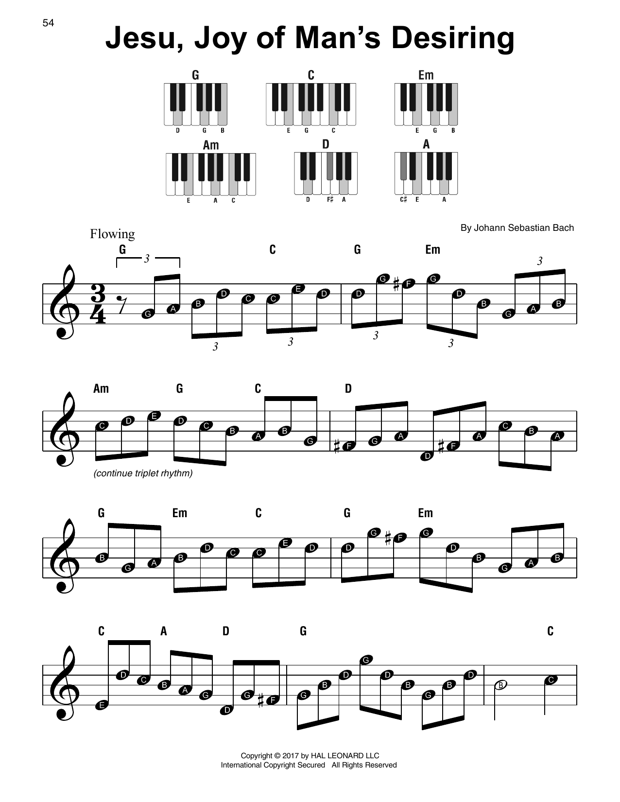 Produktgalerie: Seite 1 von 1 Jesu, Joy Of Man's Desiring, Johann Sebastian Bach, Klavier