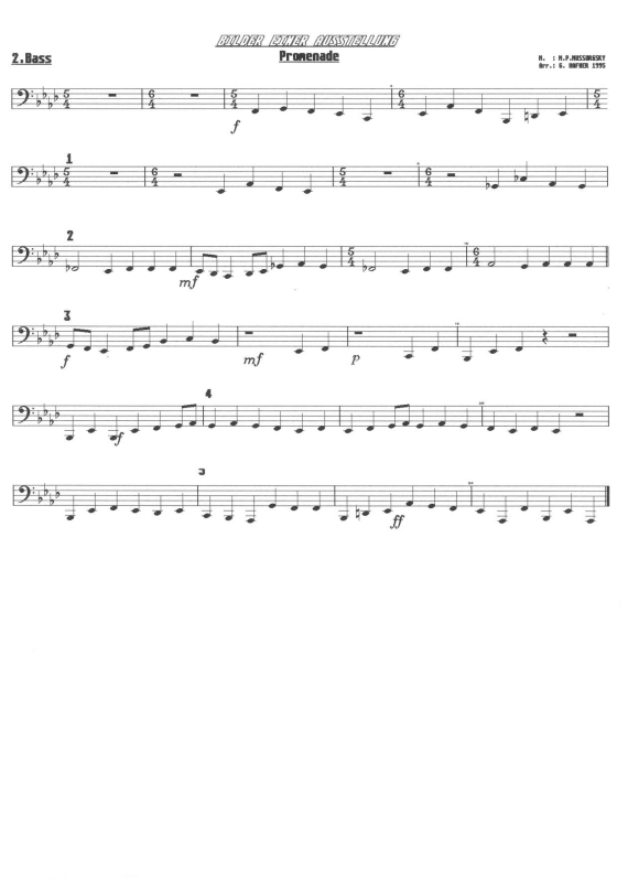 Product gallery: Page 1 of 11 Promenade aus ´Bilder einer Ausstellung´, , (Brass Ensemble)