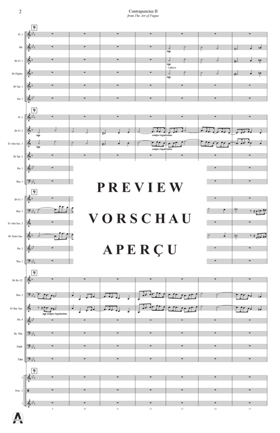 Produktgalerie: Seite 5 von 15 Contrapunctus 2 aus Kunst der Fuge , , (Concert Band)