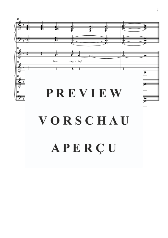 Produktgalerie: Seite 8 von 8 How can I keep from singing, , Gemischter Chor und Klavier