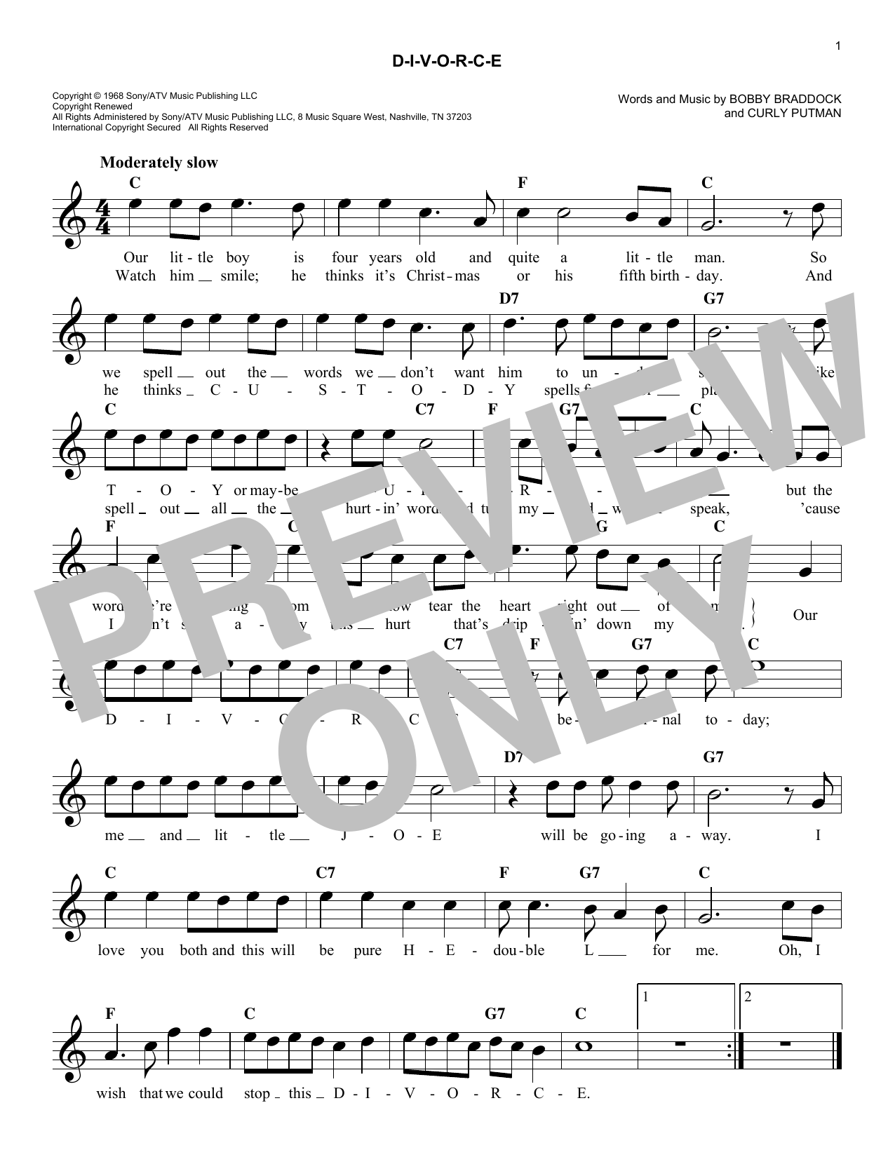 D I V O R C E/Stand By Your Man