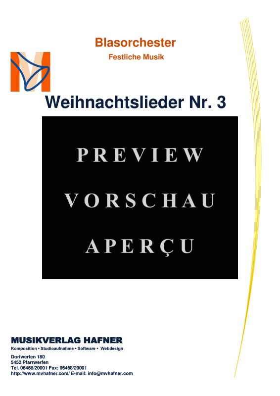 gallery: Weihnachtslieder Nr. 3, , (Großes Blasorchester)