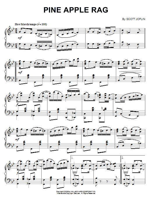 Product gallery: Page 1 of 1 Pine Apple Rag, Scott Joplin