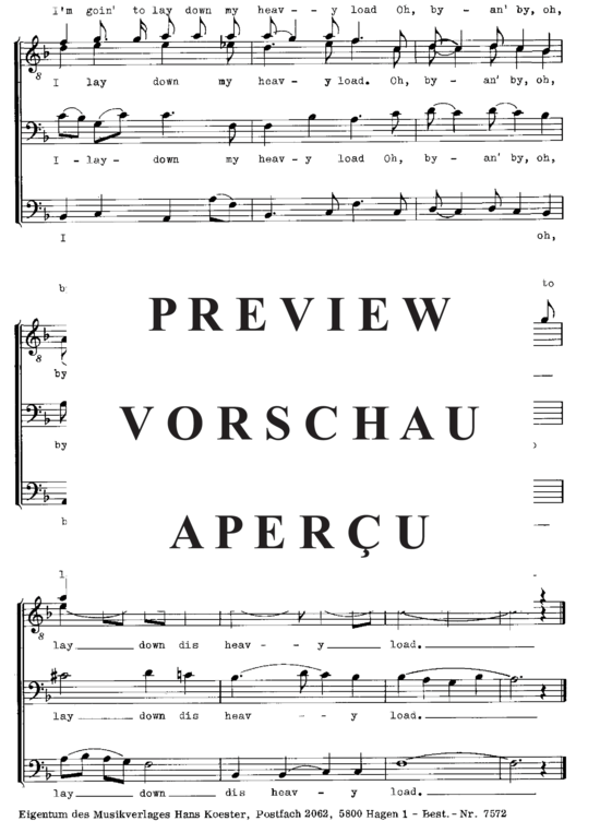 gallery: By and by , , (Männerchor, 3-stimmig)