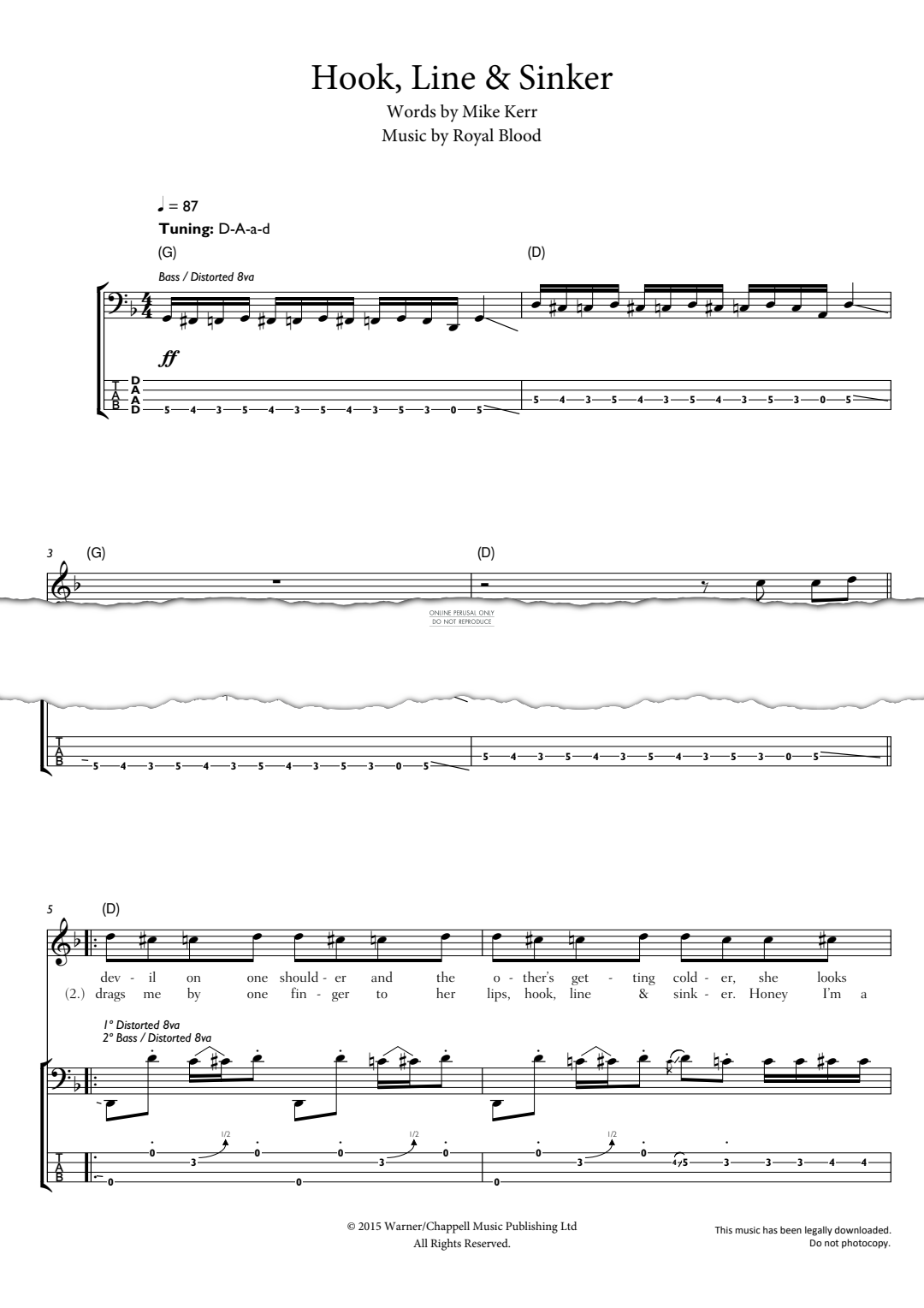 Produktgalerie: Seite 1 von 1 Hook, Line & Sinker, Royal Blood, E-Bass, Gesang