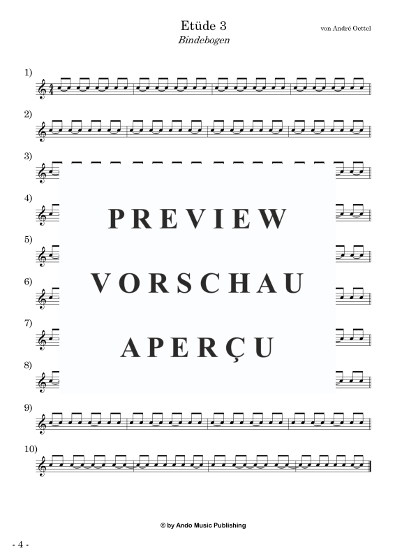 Produktgalerie: Seite 6 von 11 Etüden für Snare Drum im 4/4-Takt - Band 2, , Snare Drum Solo