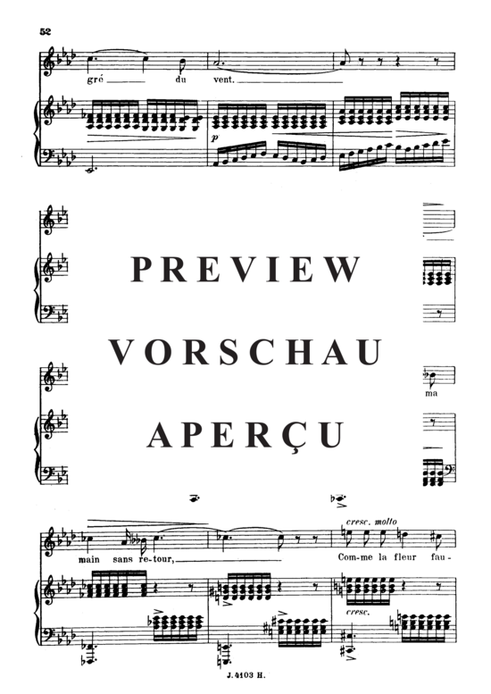 gallery: Fleur jetée Op.39 No.2 , , (Gesang hoch + Klavier)
