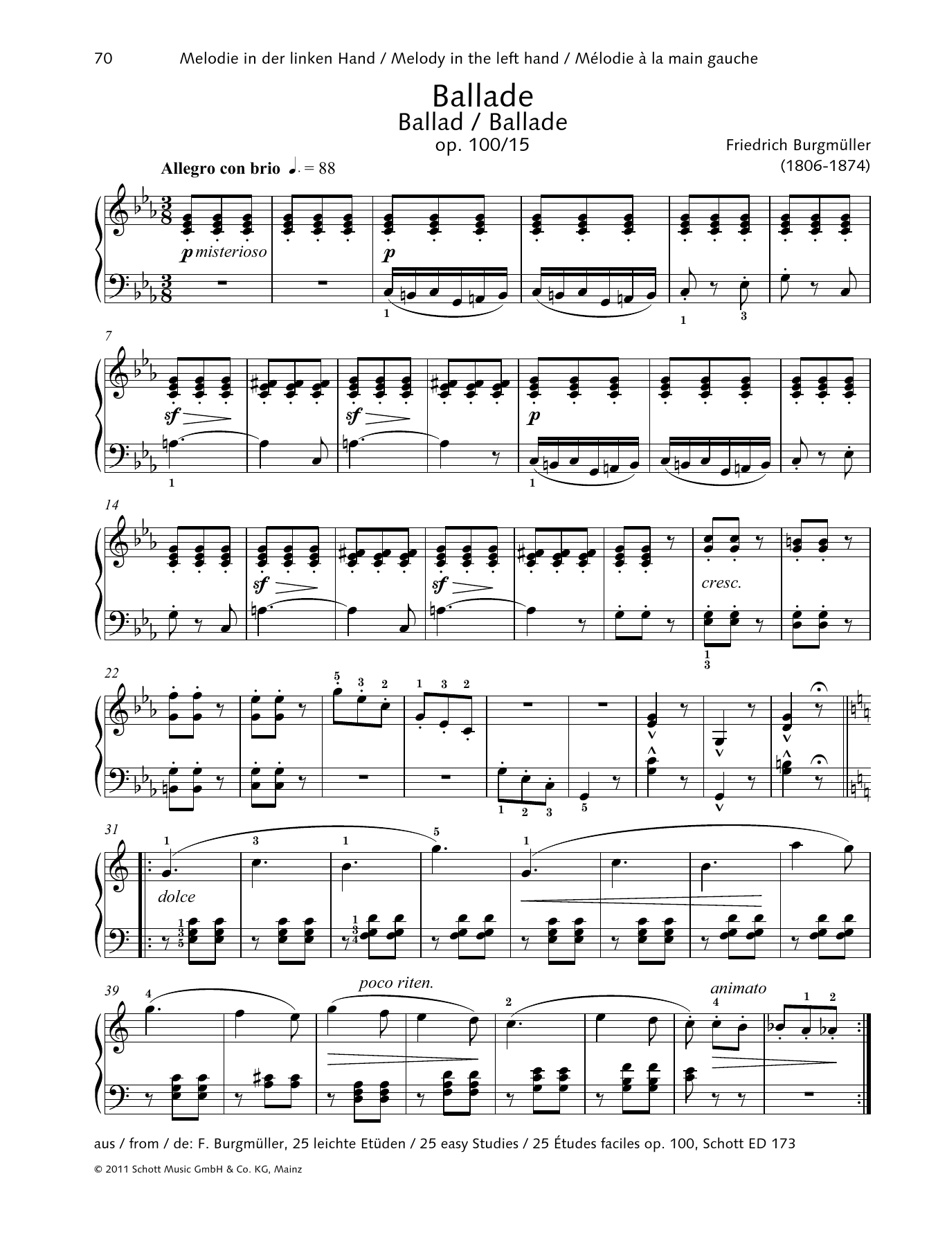 Product gallery: Page 1 of 1 Ballad, Friedrich Burgmuller