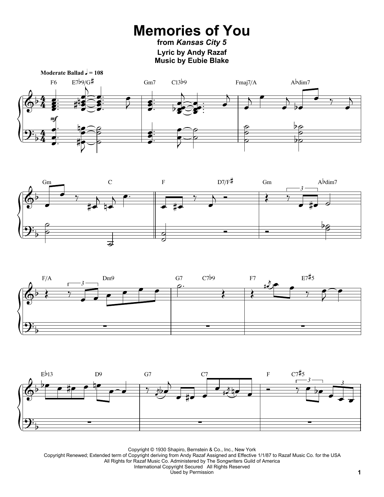 Produktbild zu: Memories Of You