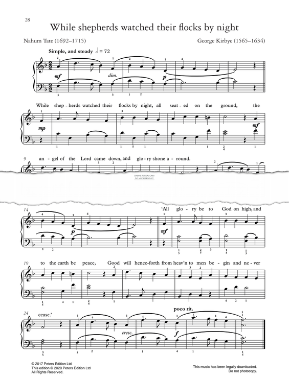 gallery: While Shepherds Watched Their Flocks By Night, George Kirbye