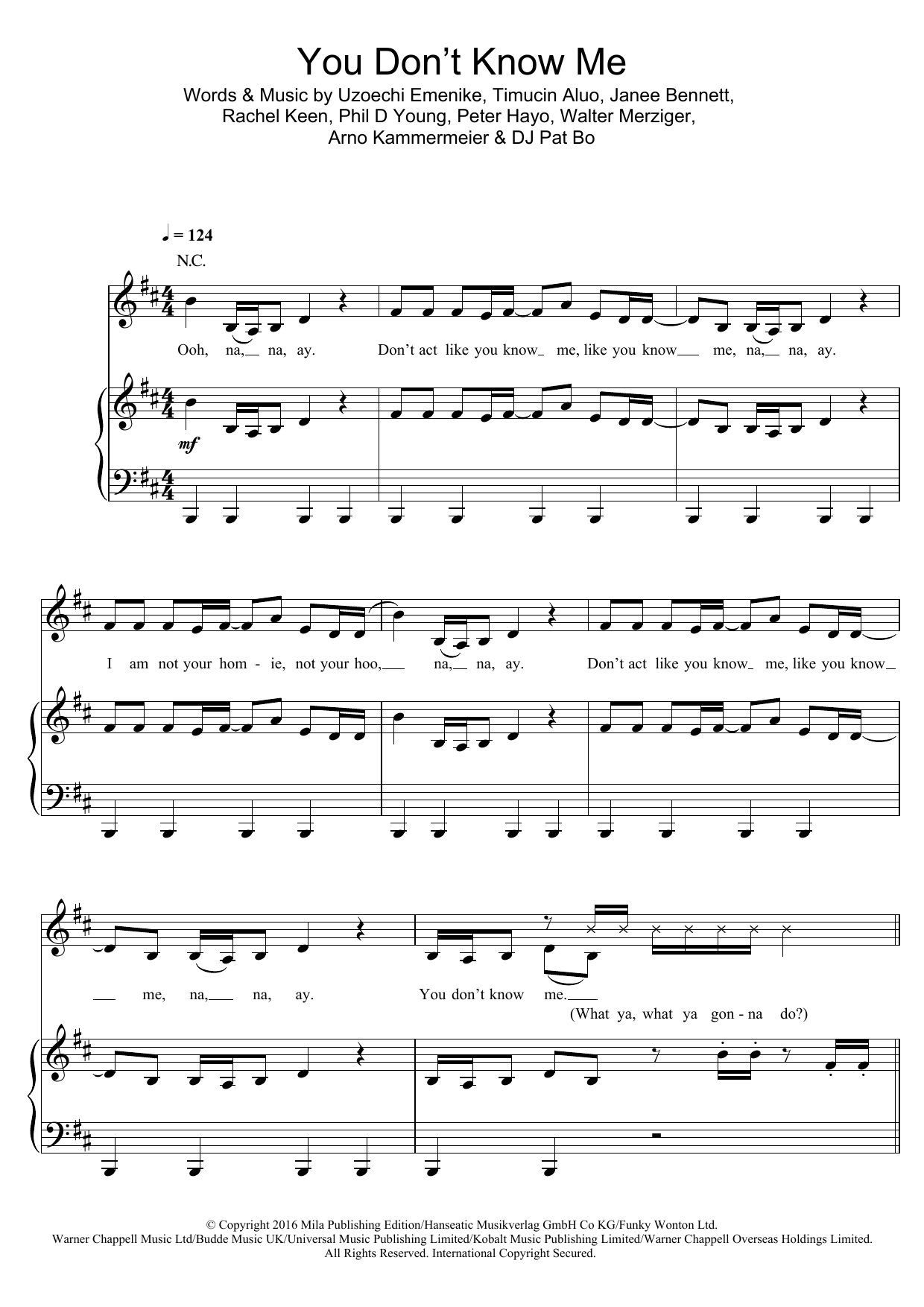 Produktbild zu: You Don't Know Me (featuring RAYE)