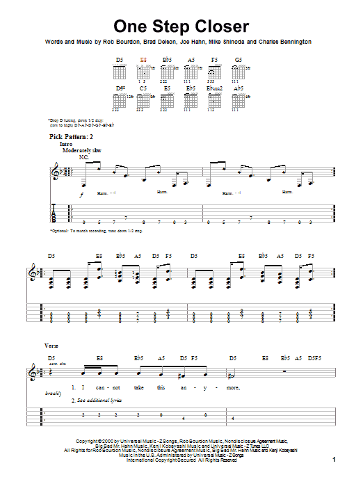 Product gallery: Page 1 of 1 One Step Closer, Linkin Park