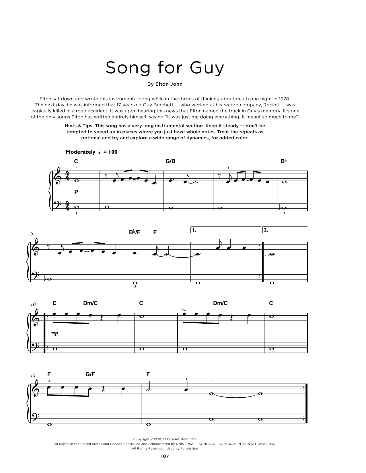Produktbild zu: Song For Guy