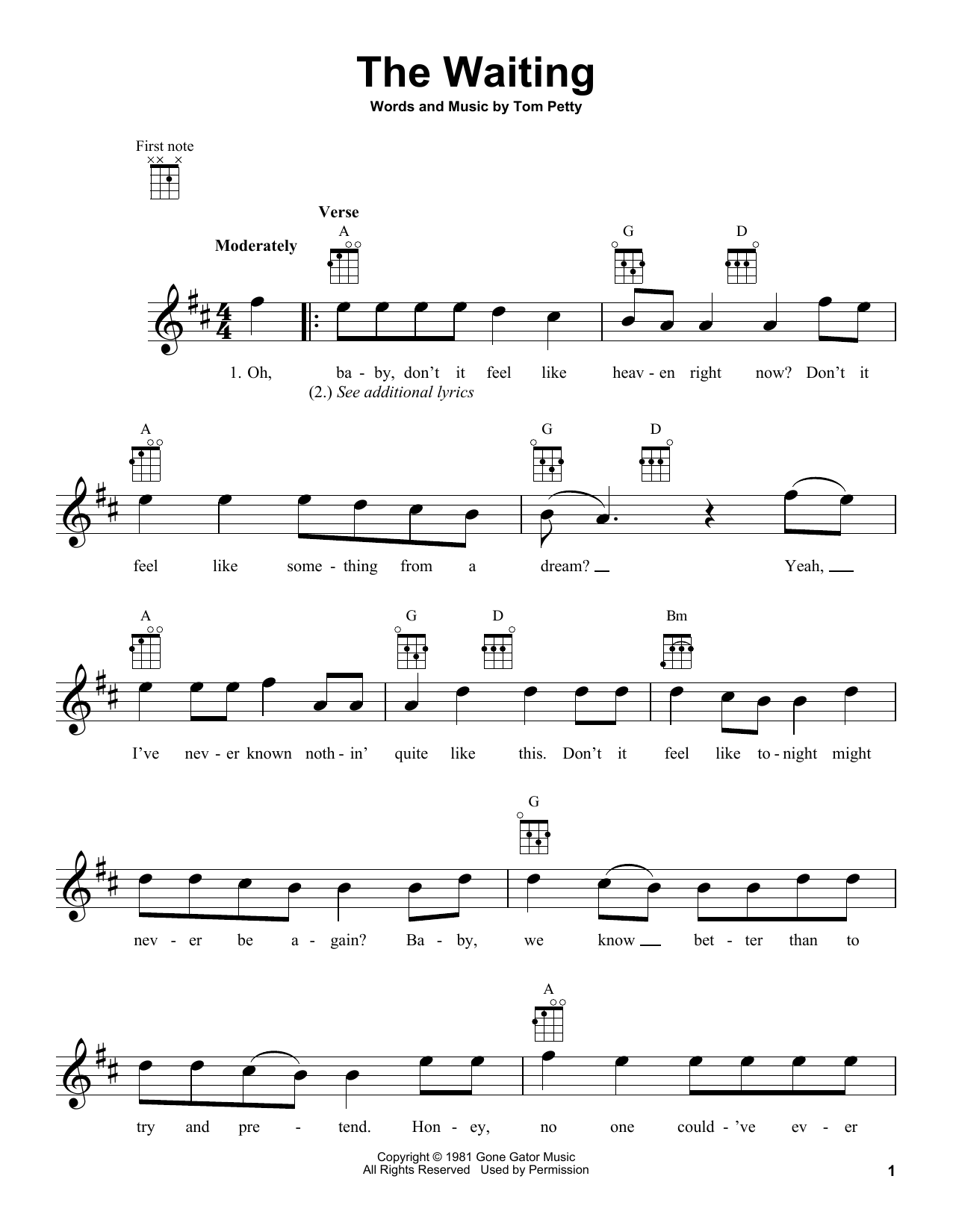 Product gallery: Page 1 of 1 The Waiting, Tom Petty