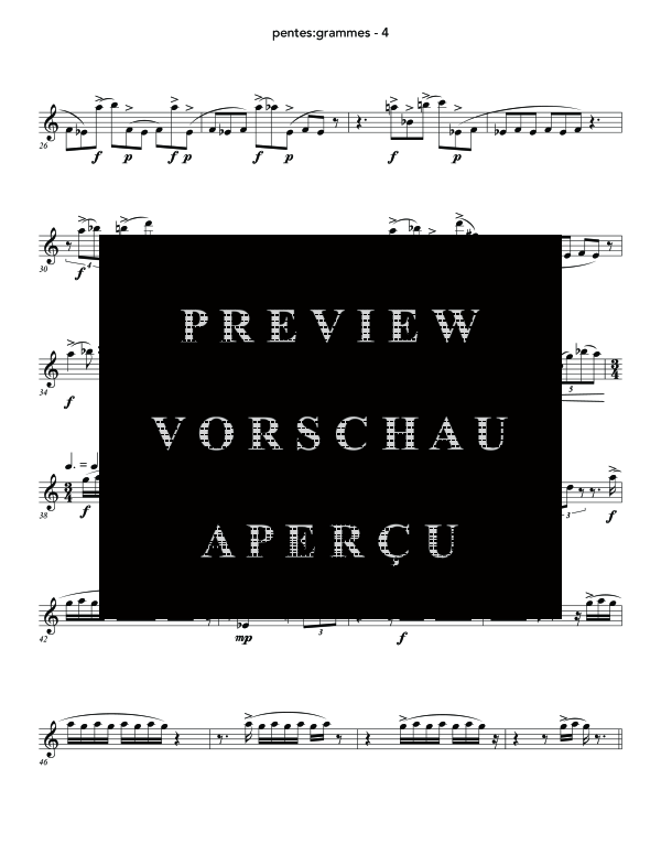 Produktgalerie: Seite 9 von 11 pentes:grammes, , (Piccolo Flöte Solo)