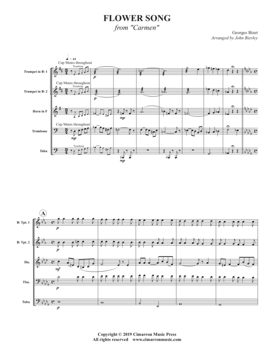 Produktbild zu: Flower Song Georges Bizet
