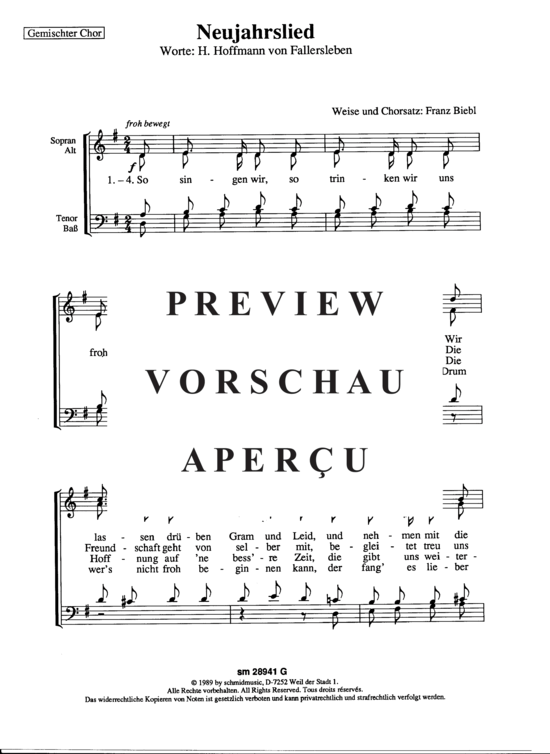 Product gallery: Page 2 of 3 Neujahrslied , , (Mixed choir)