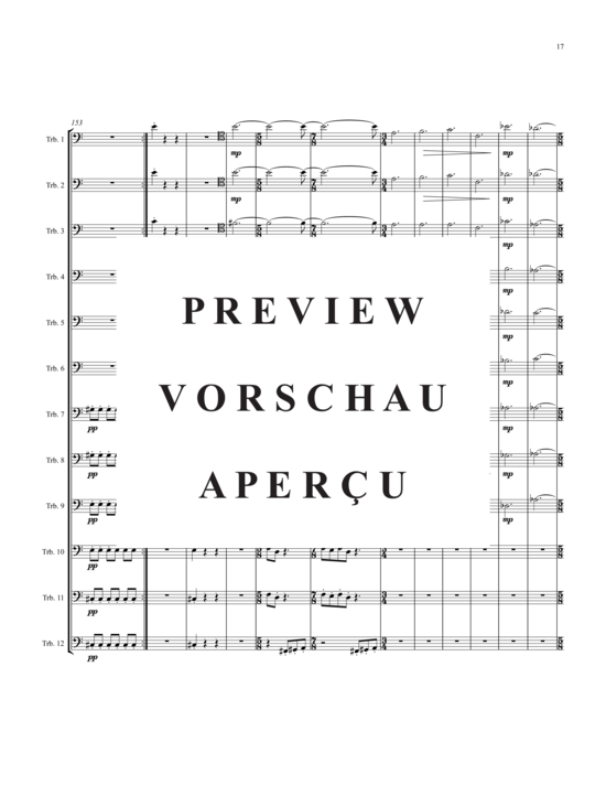 Product gallery: Page 18 of 21 Diptich for 12 Trombones , , (Trombone Ensemble)