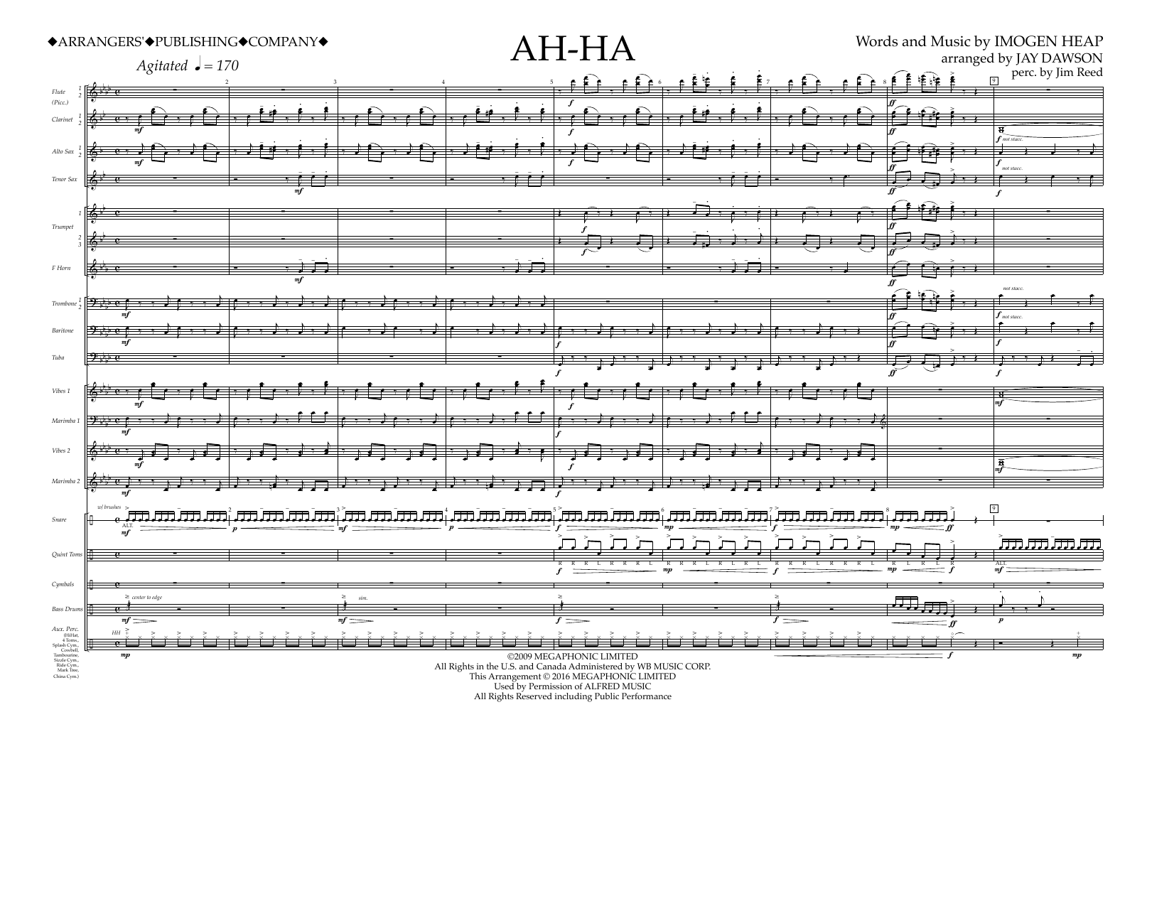 Product picture to: Ah-ha - Full Score