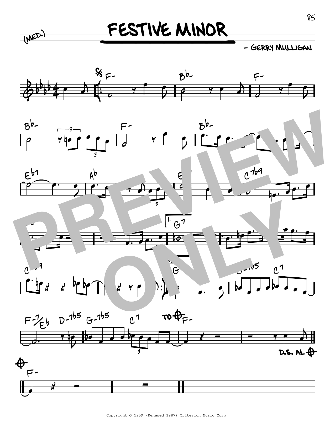 Product picture to:  Festive Minor - Gerry Mulligan