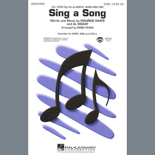 cover: Sing A Song (arr. Kirby Shaw), Earth, Wind & Fire, Chor