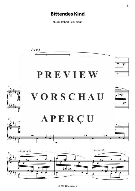 Produktgalerie: Seite 10 von 11 Kinderszenen op. 15 - 13 Charakterstücke für Klavier, , Klavier Solo