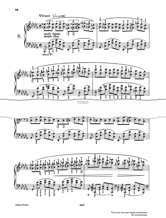 Produktgalerie: Seite 1 von 1 Etüde Op.25 No.8, Frederic Chopin, Klavier