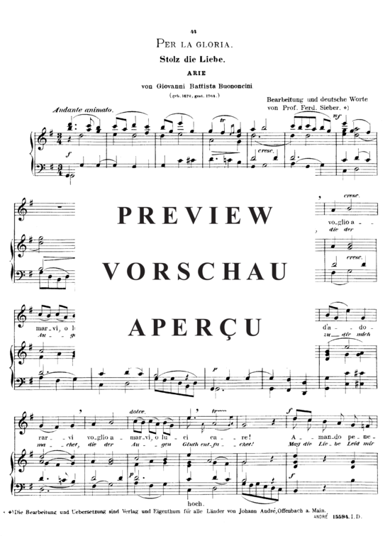 gallery: Per la gloria d´adorarvi , Sieber Ferdinand, (Gesang hoch + Klavier)