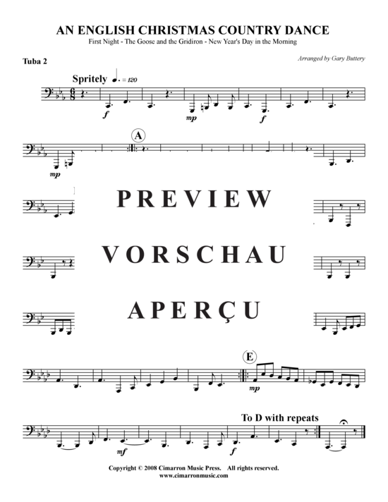Product gallery: Page 9 of 9 An English Christmas Country Dance 3 Stücke , , (Tuba Quartet: 2x Baritone, 2xTuba)