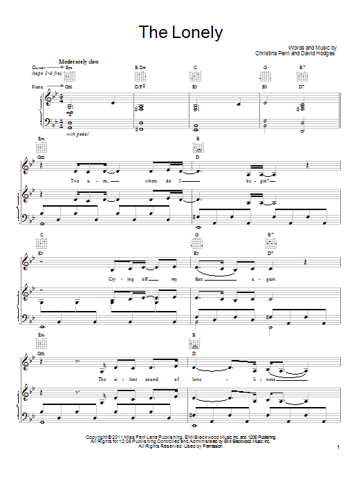 Produktgalerie: Seite 1 von 1 The Lonely, Christina Perri, Gesang, Gitarre, Klavier