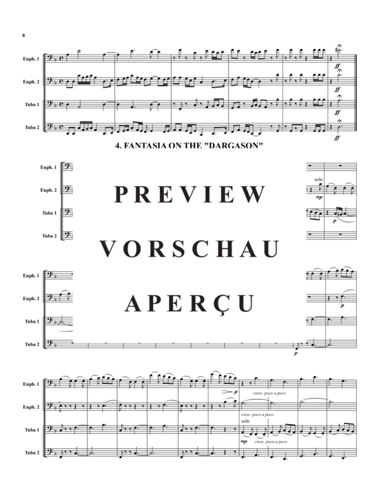 Product gallery: Page 9 of 21 Suite in F- 4 Sätze , , (Tuba Quartet: 2x Baritone, 2xTuba)