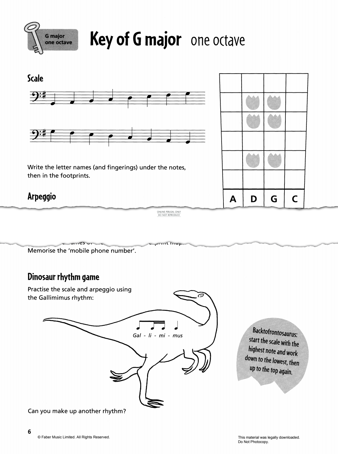 Produktgalerie: Seite 1 von 1 G Major Scale/Morning Has Broken, Mary Cohen, Violoncello