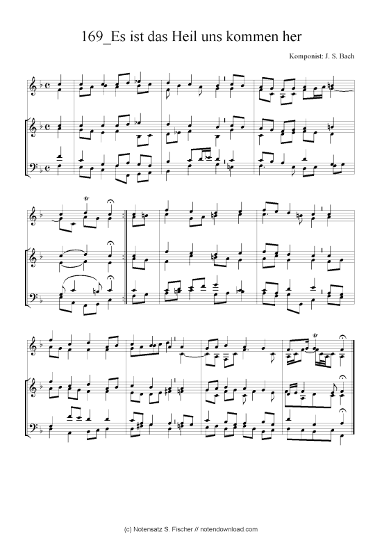 Produktbild zu: Es ist das Heil uns kommen her J. S. Bach