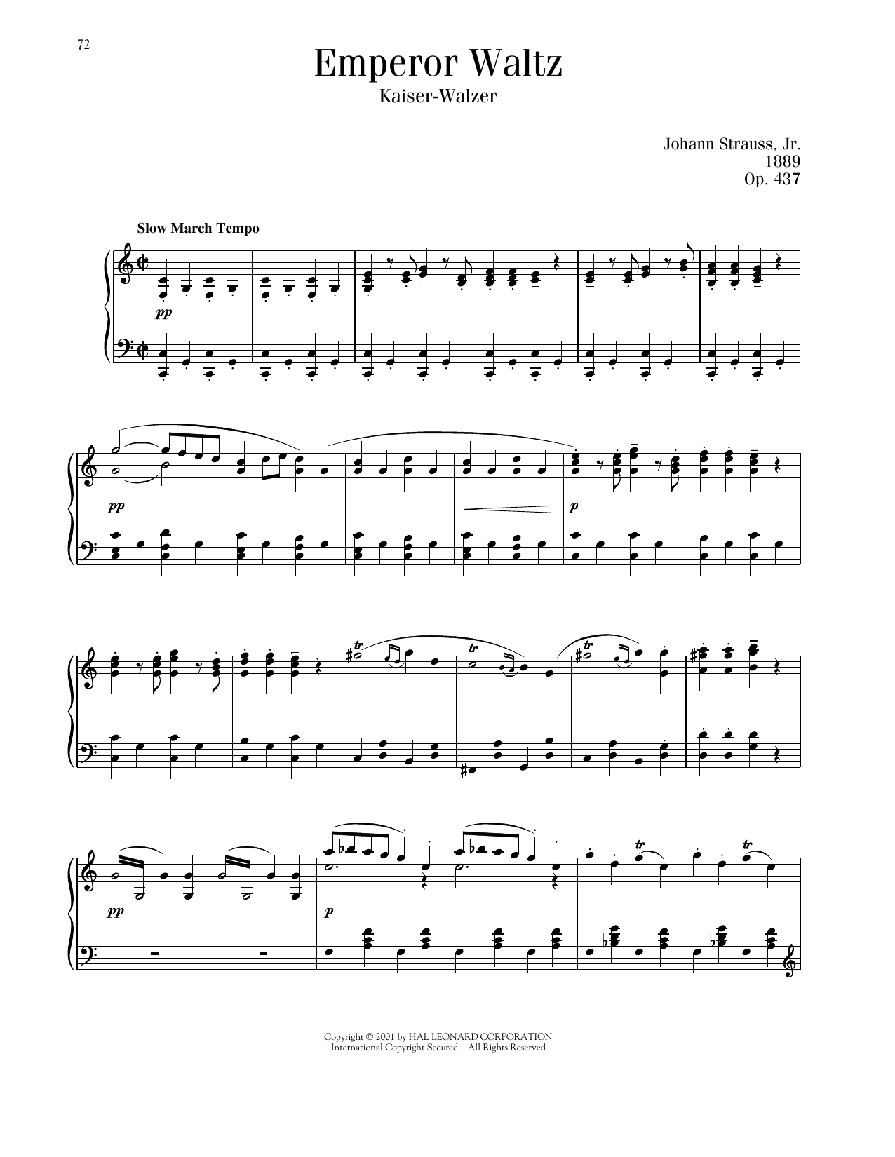 Produktbild zu: Emperor Waltz, Op. 437