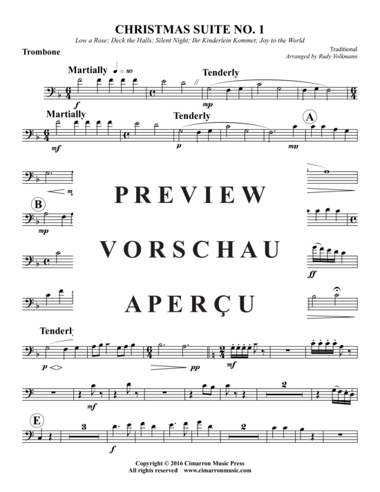 Produktgalerie: Seite 21 von 21 Christmas Suite No. 1 , , (Blechbläserquintett)